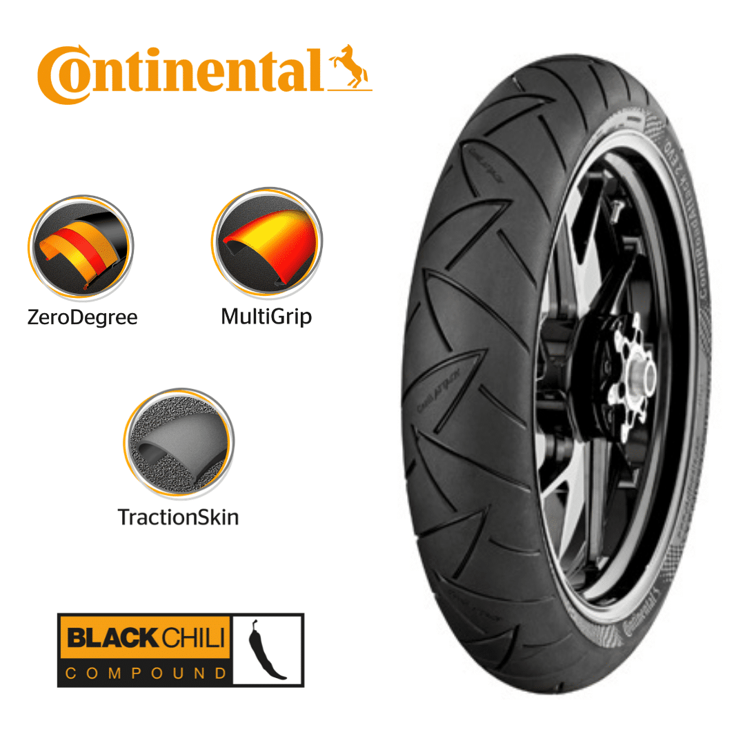 100/90 R18 M/C 56V TL Conti RoadAttack 2 (Delantera)